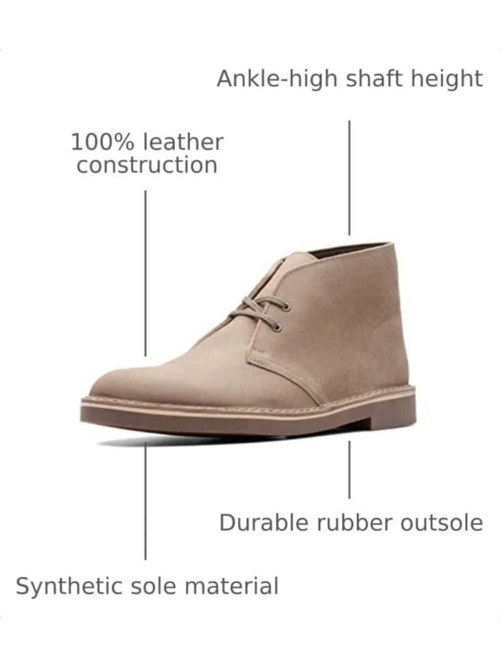 Stylish Men's Chukka Boots - Comfortable Suede Ankle Booties for Casual Wear